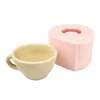 Kaarsen QT0357 PRZY 3D Cup Schimmel Siliconen Trui Koffie Zeep Mallen Fondant Handgemaakte Schimmel Klei Hars Kaars 230625