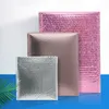 Mailers 20pcs Bubble Mailers Bag Aluminized Film Rose Gold Radium Bubble Bag Waterproof Foam Bag Express Packaging Bag Big Clothing Bag