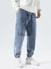 Jeans pour hommes Printemps Automne Plus La Taille Baggy Jeans Hommes Hip Hop Streetwear Harem Pantalon De Mode Broderie Stretch Coton Casual Jogger Jeans 8XL J230626