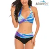 Women's Swimwear Plus Size 8XL Sexy Print Swimwear Women Bikini Set 2020 New Push Up biquini Female Swimsuit Brazilian Bathing Suit bathers J230506