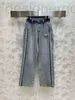 Jeans da donna firmati Designer Donna a vita alta Donna Sexy Pantaloni a matita skinny elastici neri blu Pantaloni da donna in denim lavato con cerniera taglie forti Ragazza