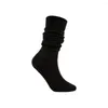 Women Socks Colorful Slouch Scrunchy Long Loose Stacked Chunky Cotton Ladies Girls Casual Knee High Boot Sock Cute