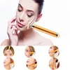 Home Beauty Instrument 3 in 1 24k Energy Beauty Bar Golden Pulse Vibrating Roller Massager Face Lifting Skin Care Tool with Jade Roller Ball 230626