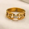 Luxury Gold Ring Star Rings Mens Designer Jewlery Woman Emerald H Ring Förlovningsringar för kvinnor Dhgates Love Par Hearts 18K Gold Plated Chirstmas Valentines Day