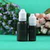 30 ML 100 pcs/Lot LDPE BLACK Double Proof Plastic Dropper Bottle With Thief Safe & Child Safety Caps Squeezable for e cig Knogc