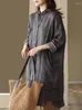 Vrouwen Blouses 2023 Zomer Lange Kleding Koreaanse Dames Mode Losse Linnen Shirts Vrouw Revers Casual Harajuku Klassieke Elegante Vest