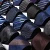 Bow Ties 8cm Largeur classique noire brun plaid coude floral de mariage pour hommes costumes décontractés attaches gravatas Stripe Blue Neckties Business