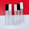 Bottiglie di stoccaggio 100 Pz 7 ml Tubi per lucidalabbra trasparenti satinati Contenitore per lucidalabbra vuoto Bottiglia per tubo di smalto riutilizzabile per cosmetici fai-da-te SN