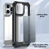 Custodie per telefoni antiurto in fibra di carbonio per iPhone 14 13 12 11 Pro Max XS XR X 6 7 8 Plus Cover posteriore per cellulare di qualità premium