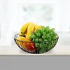 Bowls Vegetable Holder Kitchen Baskets Serving Wire Fruit Bowl Round Snack Black Strawberry Stand Dried Modern