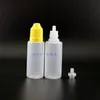 20ml 100pcs/lot ldpe子どもの証明セーフキャップ付きプラスチックドロッパーボトルチップ蒸気e液体絞り短い乳首Rcjfr