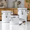 Förvaringsflaskor burkar gianxi 304Stainfritt stål Försluten tank Fukt Proof Coffee Bean Milk Powder Jar Kitchen Grains Box med en tid 230625