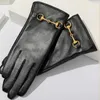 Cinq doigts gants femmes gant femmes en cuir de mouton véritable hiver élégant mode poignet lecteur haute qualité mitaines thermiques S2900