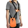 Alça de ombro acolchoada ajustável laranja com peito duplo para cortador de escova de jardim, aparador, painel de proteção, acesso