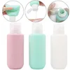 Storage Bottles 200ml Shampoo Container Silicone Refillable Bottle Lotion Squeeze Tube Travel Box Portable Size Makeup Tool Empty