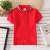 Polos Baby Boys Summer Polo Shirt Cotton Breathable Children's Clothes Kids Turn-down Collar Striped Tee Boys Short Sleeves Shirt Tops 230626