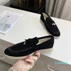 Lefu scarpe da donna in pelle di design di lusso pigro stile britannico fibbia in metallo neutro nappa casual retrò fondo piatto piede comodo