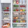 POT RACKS Kylsorganisatörer förvaring mat frukt grönsak container kylskåp arrangör lådor rack kök leveranser 230625