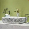 China Artistic Europe Style Counter Top lavabo da appoggio in porcellana lavelli da bagno vanità in ceramica Rectangulargood qty Ibidk