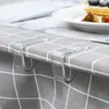 Tkanina stołowa 4 szt. Obrus ​​obrus sprężynowy uchwyt piknikowy zabezpieczenie zacisków obiadowych impreza