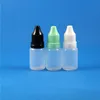 Flacons compte-gouttes en plastique de taille mixte 5 ml 10 ml 15 ml 30 ml 50 pièces chaque LDPE PE avec bouchons inviolables Liquides inviolables GOUTTES POUR LES YEUX E-CI Sauv