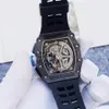 Nieuwe collectie herenhorloge Automatisch mechanisch horloge LCD MILE Luxe Designer Skeleton Watch