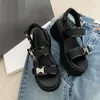 Platforma Sandals CM الكعب الصيفي السميك مع Buckles High Street Sandles Women Women Womendges أحذية غير رسمية ل