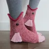 Socks Hosiery Knitted Autumn Winter Women Cute Cartoon Floor Warm Christmas Funny Calcetines De 230625