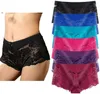 Sous-vêtements Femme Taille Plus Régulier Culotte Sexy Dentelle Boyshort Hipster Cheeky Panty- 6 Pack V1rA#Femme