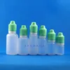 Flacons compte-gouttes en plastique à double preuve de 30 ML 100PCS avec bouchons inviolables à l'épreuve des enfants flacon compressible à la vapeur Rsrxr