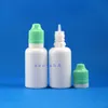 100 Pezzi 30 ML LDPE Colore BIANCO Bottiglia di Plastica Con Doppia Prova di Manomissione Tappi di Sicurezza per Bambini e Capezzoli per e Cig Mxxfw