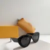 Gafas de sol ovaladas de ojo de gato, lentes doradas, negras, grises oscuras, para mujer, gafas de sol de verano, gafas de sol Sonnenbrille UV400 con caja