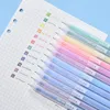 Gel Ink Roller Ball Pens 12/10/6 Color For Writing Marker Drawing Design Office School Student Supplies Korean Stationery