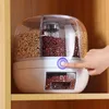 Storage Bottles Jars 360 Degree Rotating Rice Dispenser Sealed Dry Cereal Grain Bucket Moisture proof Kitchen Food Container Box 230625