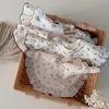 Bavaglini per bambini Mussola di cotone con stampa floreale Bavaglino per neonato Panni per rutto per neonati Forma di fiore per neonati Bavaglino Bandana Sciarpa Asciugamano per saliva