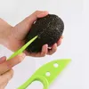 Ny 3 i 1 avokado skivor frukt shea corer smör kiwi cutter massa separatorverktyg plast avokado kniv kök prylar tillbehör tillbehör