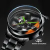 Montres 3D Real Man Montres Waterproof Rotate Watchs Rim Watch Spinning Men's Sports 360 ° Rotation Wheels Watches for Men Clock