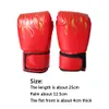 Guantes deportivos 2pcs Kick Boxing Guantes Transpirable PU Cuero Flame Guantes para Hombres Mujeres Karate Muay Thai MMA Sanda Training Glove 230625