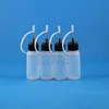100 unids/lote 10 ML botella cuentagotas de plástico LDPE con tapa de punta de aguja metálica para e-cig Vapor exprimible Rbune