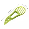 Nieuwe 3 In 1 Avocado Slicer Fruit Shea Corer Boter Kiwi Cutter Pulp Separator Gereedschap Plastic Avocado Mes Keuken gadgets Accessoires