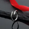 Designer Nail Ring Luxe Sieraden Midi Ringen Voor Vrouwen Mannen Titanium Staal Verguld Proces Mode Accessoires Vervagen nooit maat 5-11