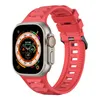 Pulseira de silicone macio para Apple Watch Band Ultra 49mm 44mm 45mm 42mm 41mm 40mm 38mm sport iwatch serise 8 7 6 5 pulseira