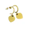 Klassisk mode T-Letter Ear Stud Earring Fashion Simple Women Heart Earrings Designer Classic 316l Titan Patan PLATED 18K Gold Earring Wedding Party Women smycken
