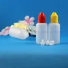 30 ML 100 Pz Flaconi contagocce in plastica LDPE PE di alta qualità con tappi e punte a prova di bambino Bottiglietta per spremere il vapore capezzolo corto Bxjrf