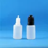 20 ml plastdropparflaskor med dubbla bevis för barnsäkerhetssäkra mössor och bröstvårtor ånga klämbara 100 stycken per parti ejadj