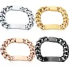 Designer Love Bracelet Men Women Gold Bracelets Stainless Steel cuban Link Iced out braceletS bracciali Chain Hip-hop High Quality with box