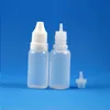 100セット15mlプラスチックドロッパーボトルの改ざんエビデンスキャップE液滴蒸気e-liquide 15 ml CPJCO用の長い細い針チップノズル