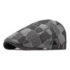 Four Seasons Men Berets Cotton Boina Hat For Male 55-60cm Adjust Patchwork Design Retro Style Newsboy Cap BL0091