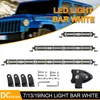 LED-arbetsljus 180W 20-tums enkelrad LED-ljus bar lämplig för terrängbil SUV-lastbilar Tractor Fog Lights 12V/24V Spot Flood Light Outdoor Waterproof Black