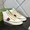 2023 Tennis 1977 Canvas Casual Shoes Luxurys Designers Womens Shoe Green And Red Web Stripe Rubber Sole Stretch Cotton Low Top Mens Sneakers